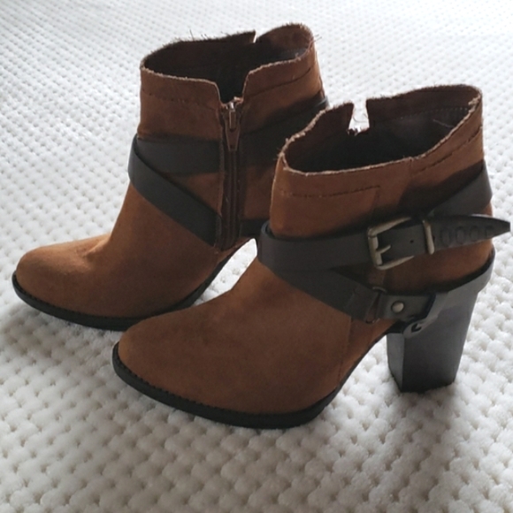 Mossimo Supply Co. Shoes - Mossimo Supply Co. brown strap boots, size 6 1/2